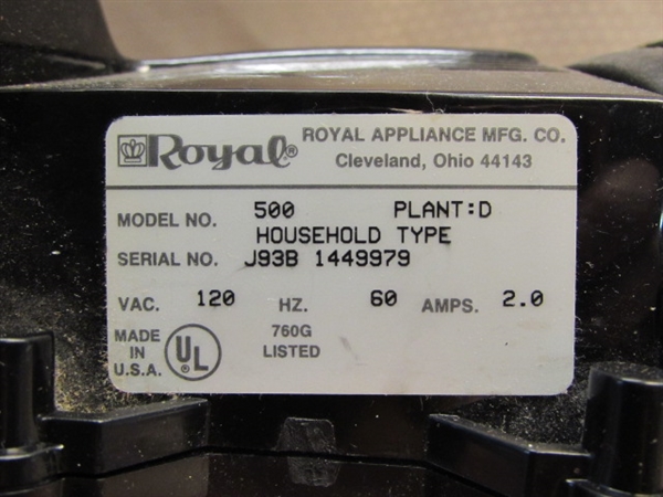 DIRT DEVIL ROYAL 500 HAND HELD VACUUM