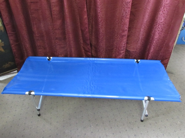 CAMP TIME ROLL-A-COT CAMP COT WITH CARRYING CASE 