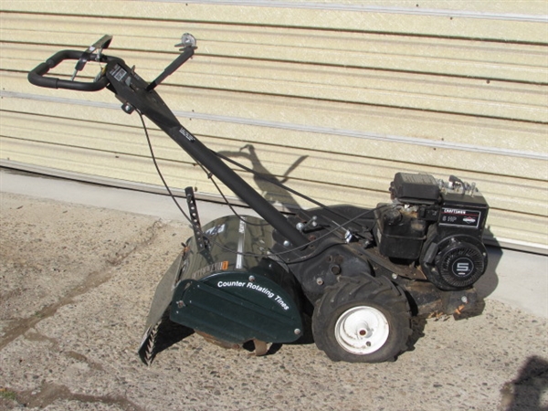 CRAFTSMAN REAR TINE TILLER WITH 5 HP BRIGGS & STRATTON MOTOR