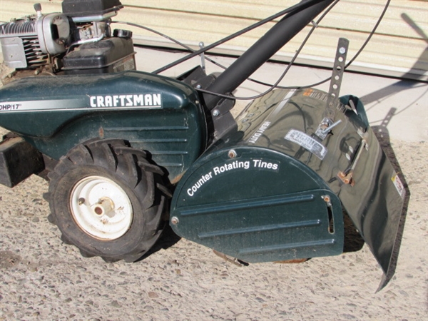 CRAFTSMAN REAR TINE TILLER WITH 5 HP BRIGGS & STRATTON MOTOR