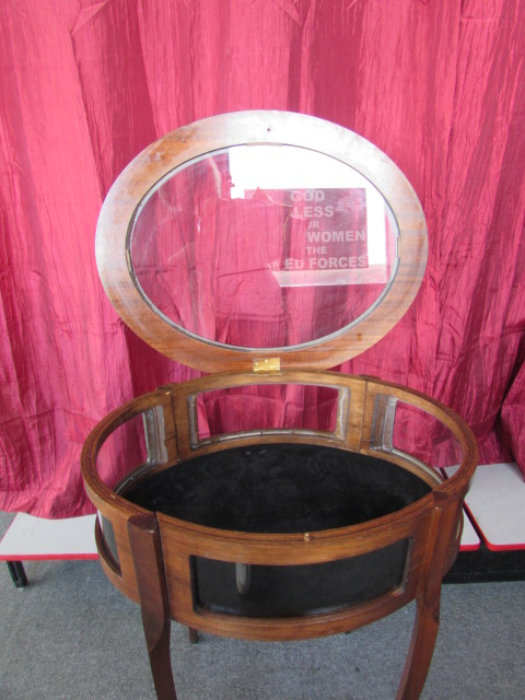 Antique curio table discount