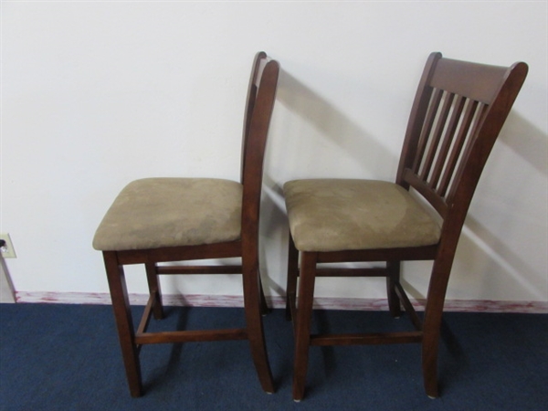 ANOTHER PAIR OF CHAIRS IN BISTRO TABLE/BAR STOOL HEIGHT-GREAT FOR BISTRO TABLE!