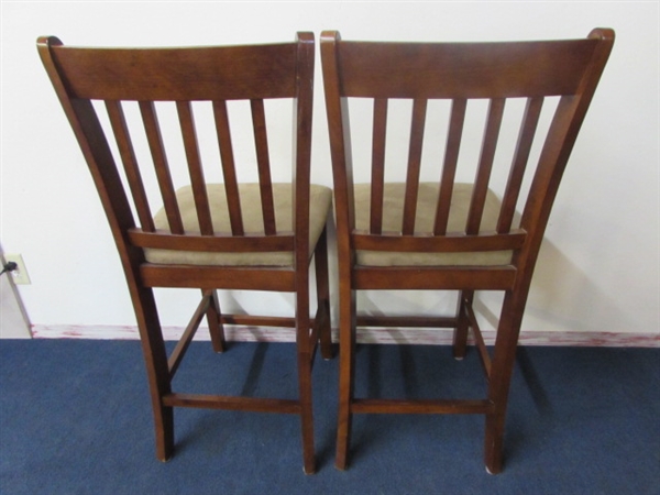 ANOTHER PAIR OF CHAIRS IN BISTRO TABLE/BAR STOOL HEIGHT-GREAT FOR BISTRO TABLE!