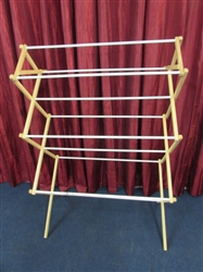 SOLAR CLOTHES DRIER-NICE WOODEN CLOTHES RACK FOR LOW IMPACT DRYING!