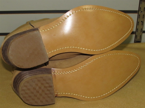 NEW DURANGO TAN SUEDE LEATHER MEN'S WESTERN BOOTS