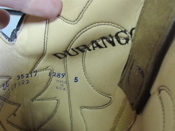 NEW DURANGO TAN SUEDE LEATHER MEN'S WESTERN BOOTS