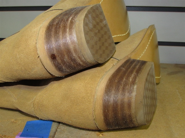 NEW DURANGO TAN SUEDE LEATHER MEN'S WESTERN BOOTS