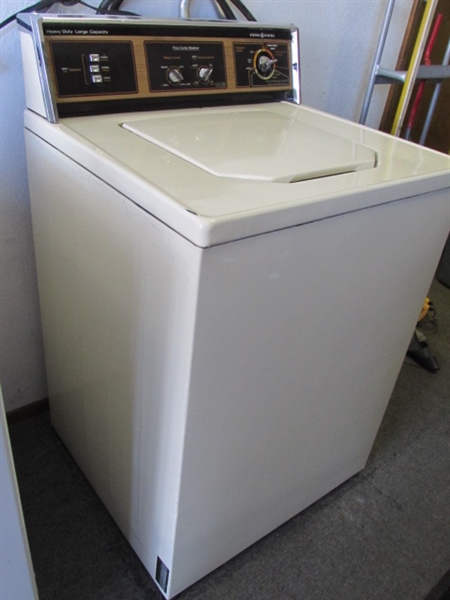 GENERAL ELECTRIC HEAVY DUTY LARGE CAPACITY WASHING MACHINE