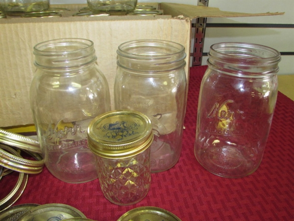 NEW KERR QUART JARS, LIDS & MORE