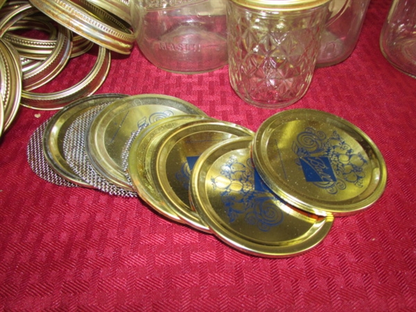 NEW KERR QUART JARS, LIDS & MORE