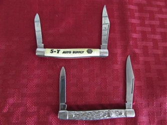 TWO VINTAGE IMPERIAL STAINLESS 2 BLADE POCKET KNIVES