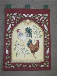 COUNTRY ROOSTER WALL TAPESTRY