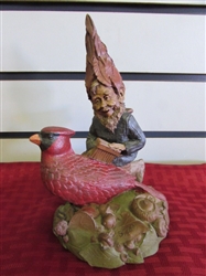 ATTENTION ST. LOUIS CARDINALS FANS!  COLLECTIBLE "STAN" GNOME SIGNED BY TOM CLARK ARTIST
