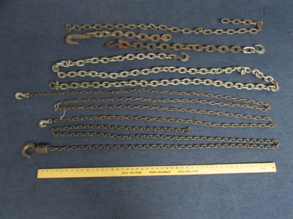 HEAVY DUTY CHAIN & HOOKS