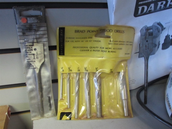 DRILL DOCTOR BIT SHARPENER, CRAFTSMAN 3/8 DRILL, BLACK & DECKER DRILL & BITS