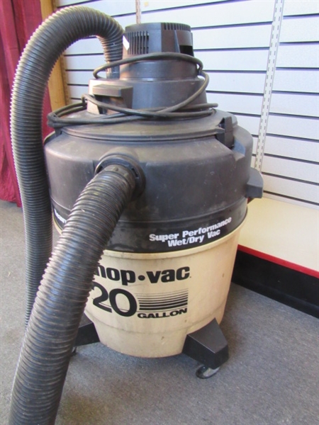 HEAVY DUTY, SUPER PERFORMANCE, 20 GALLON WET DRY SHOP VACUUM