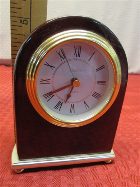 LINDEN SOLID WOOD ALARM CLOCK