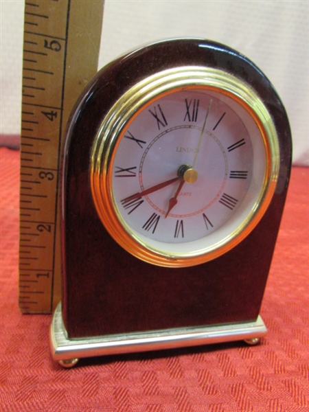 LINDEN SOLID WOOD ALARM CLOCK