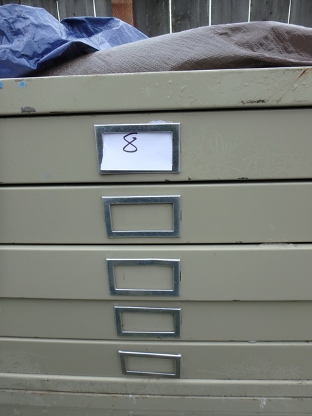 5-DRAWER SAFCO MAP/BLUEPRINT, FLAT-FILE CABINET