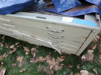 5-DRAWER MAP/BLUEPRINT, FLAT-FILE CABINET