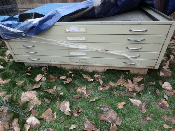 5-DRAWER MAP/BLUEPRINT, FLAT-FILE CABINET