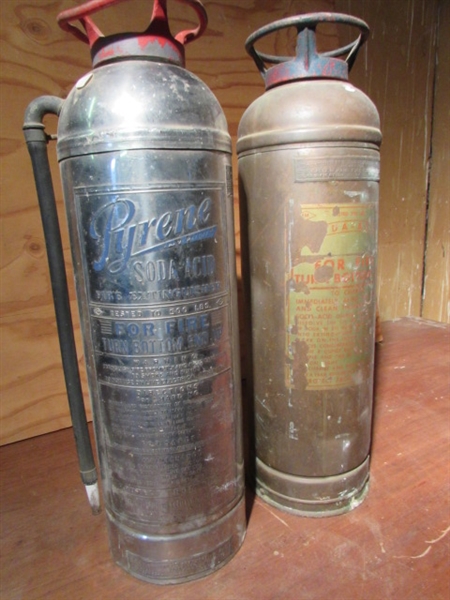 2 VINTAGE FIRE EXTINGUISHERS