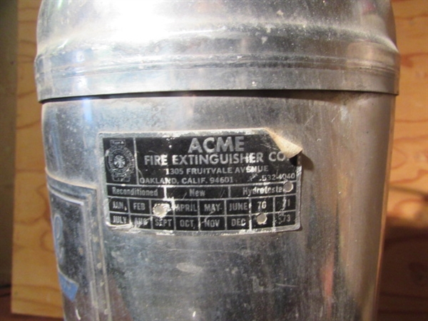 2 VINTAGE FIRE EXTINGUISHERS
