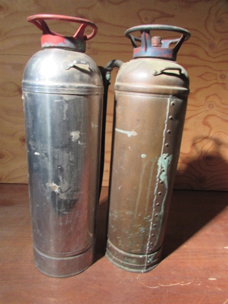 2 VINTAGE FIRE EXTINGUISHERS