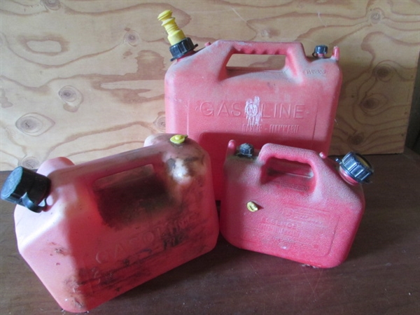 3 GASOLINE CANS