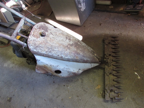 VINTAGE JARI WALK-BEHIND SICKLE MOWER. WITH 3 HP BRIGGS & STRATTON MOTOR