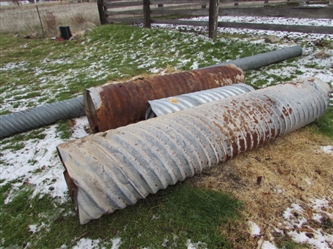 4 PIECES GALVANIZED CULVERT PIPE