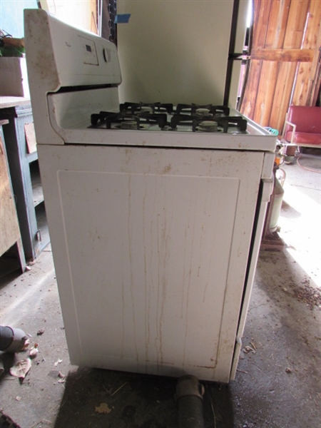 PROPANE WHIRLPOOL STOVE/OVEN