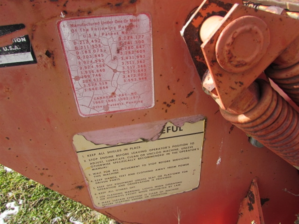 HESSTON HYDROSWING MOWER FOR PARTS OR REPAIR