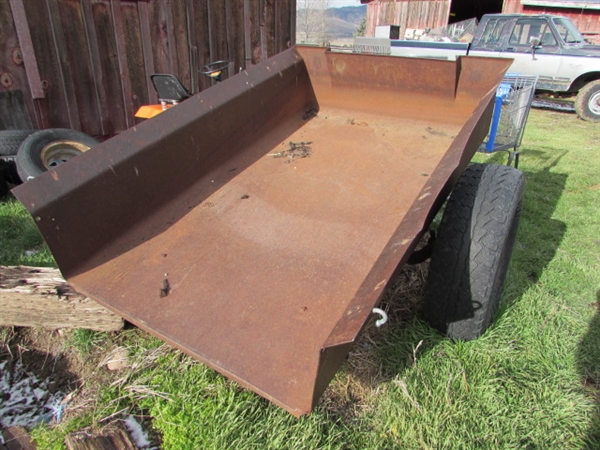 ALL METAL HEAVY DUTY TRAILER - 2 BALL HITCH