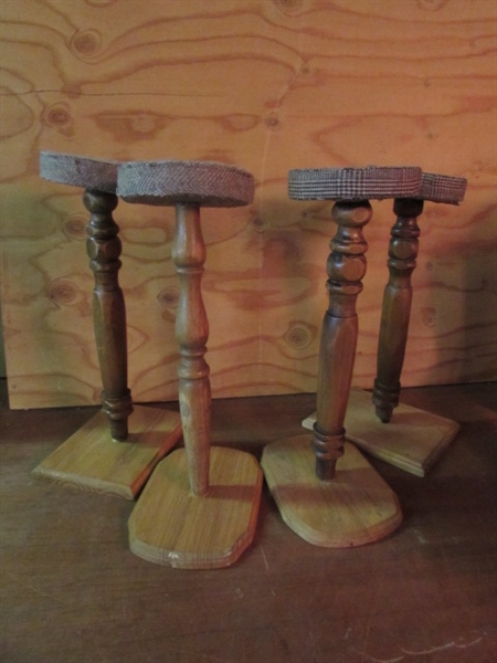 WOODEN HAT STANDS
