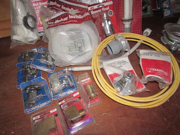 
PLUMBER'S PARADISE: LARGE LOT OF PLUMBING ACCESSORIES