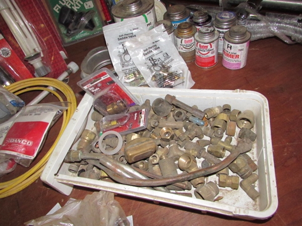 
PLUMBER'S PARADISE: LARGE LOT OF PLUMBING ACCESSORIES