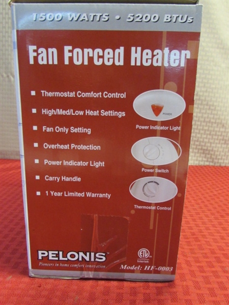 BRAND NEW PELONIS FAN FORCED HEATER