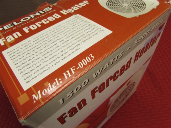 BRAND NEW PELONIS FAN FORCED HEATER