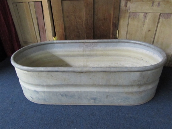 GALVANIZED FEEDING TROUGH