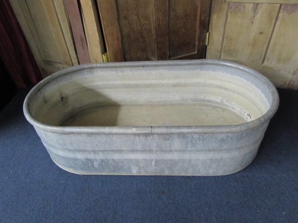 GALVANIZED FEEDING TROUGH