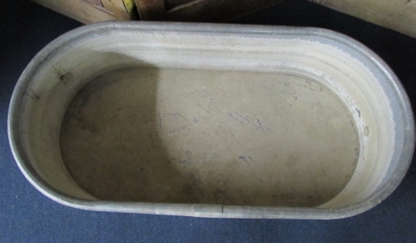 GALVANIZED FEEDING TROUGH