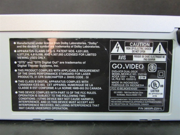 DVD & VCR COMBO