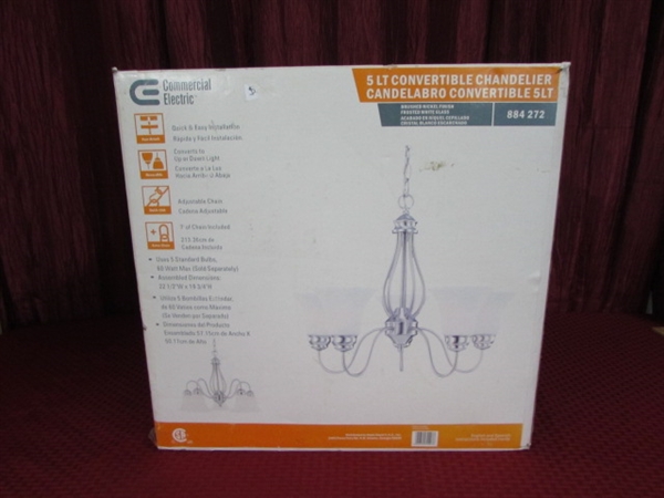 NEW IN BOX CHANDELIER