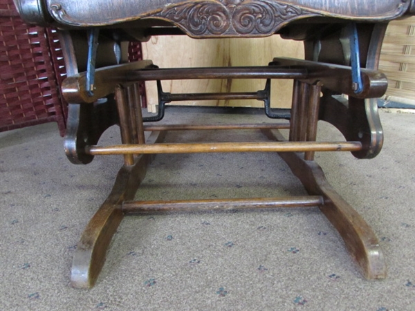ANTIQUE GLIDER CHAIR