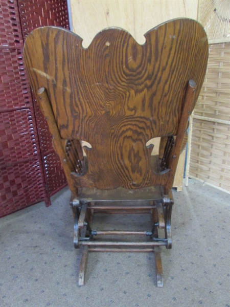ANTIQUE GLIDER CHAIR