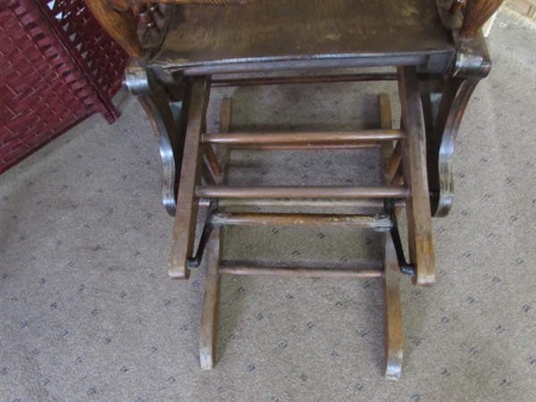 ANTIQUE GLIDER CHAIR