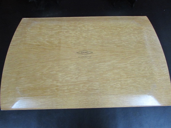 HASKO DELUXE TRAY AND ANTIQUE FASHION PICTURES