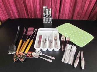 GINSU KNIFE SET & FLATWARE