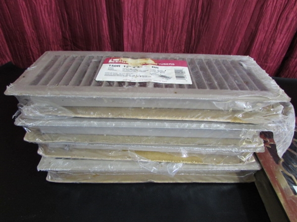 FLOOR REGISTERS, LIGHT FIXTURE TRIM RINGS AND MORE